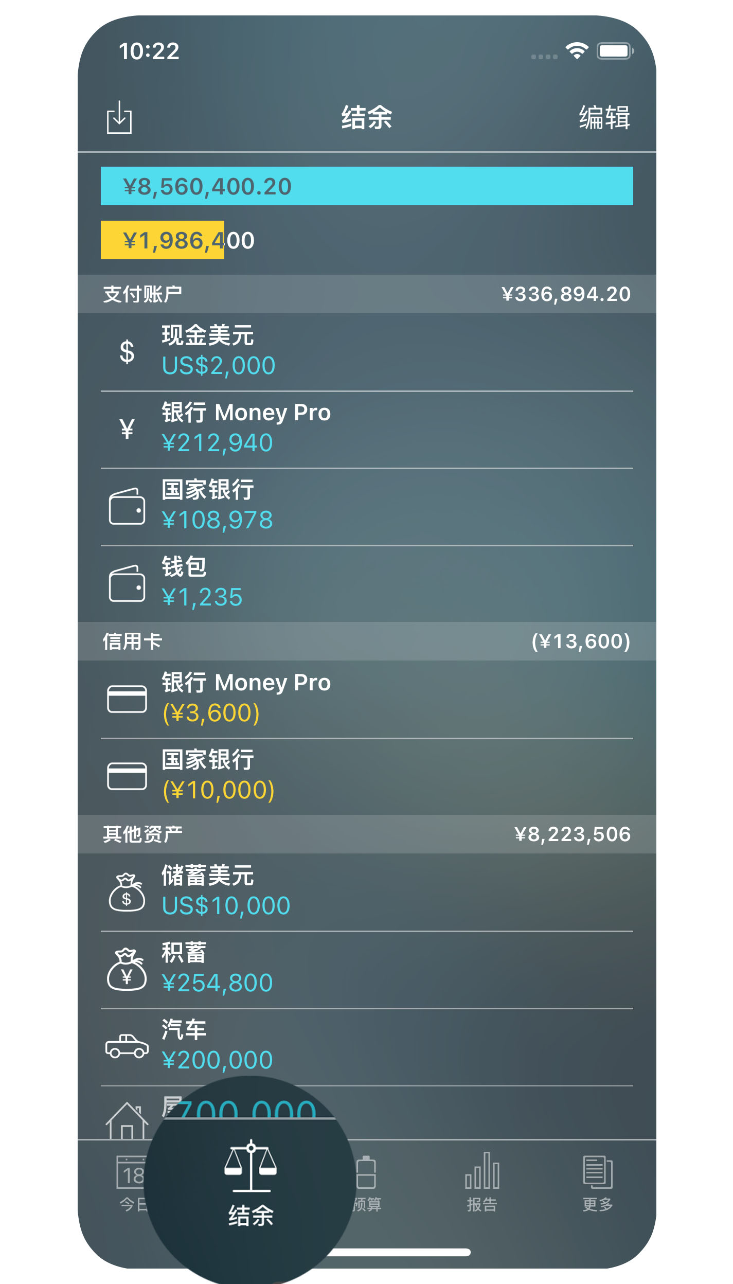 Money Pro - 账户 - iPhone