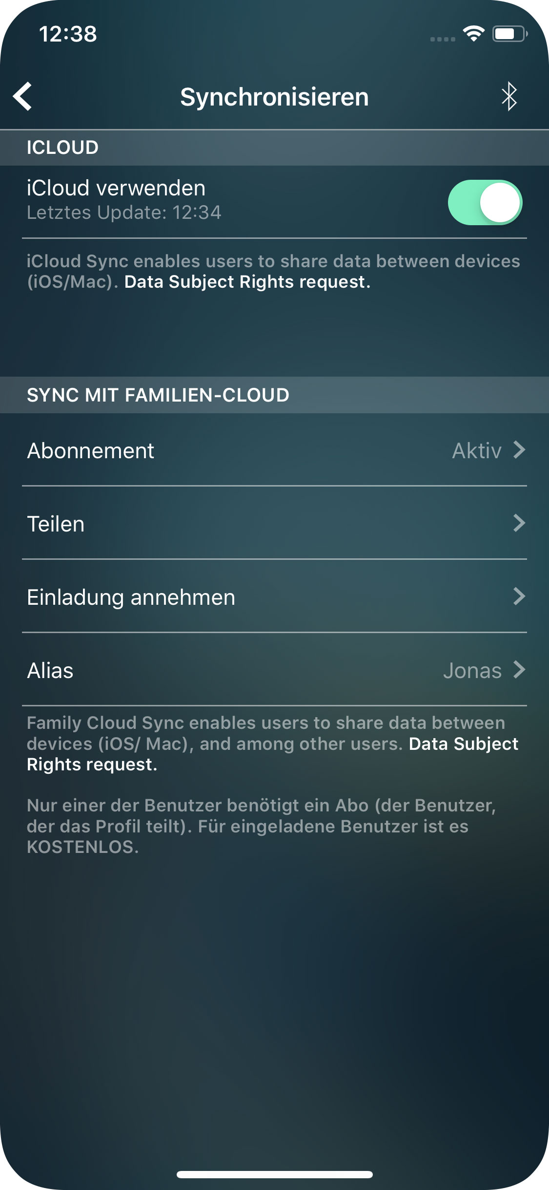 Money Pro - iCloud Synchronisierung (iOS, Mac) - iPhone