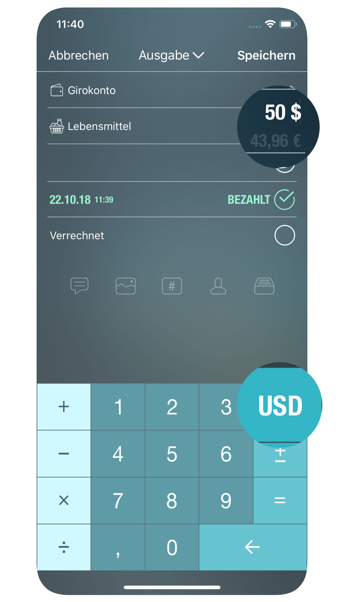 Money Pro - Währungsumrechner - iPhone