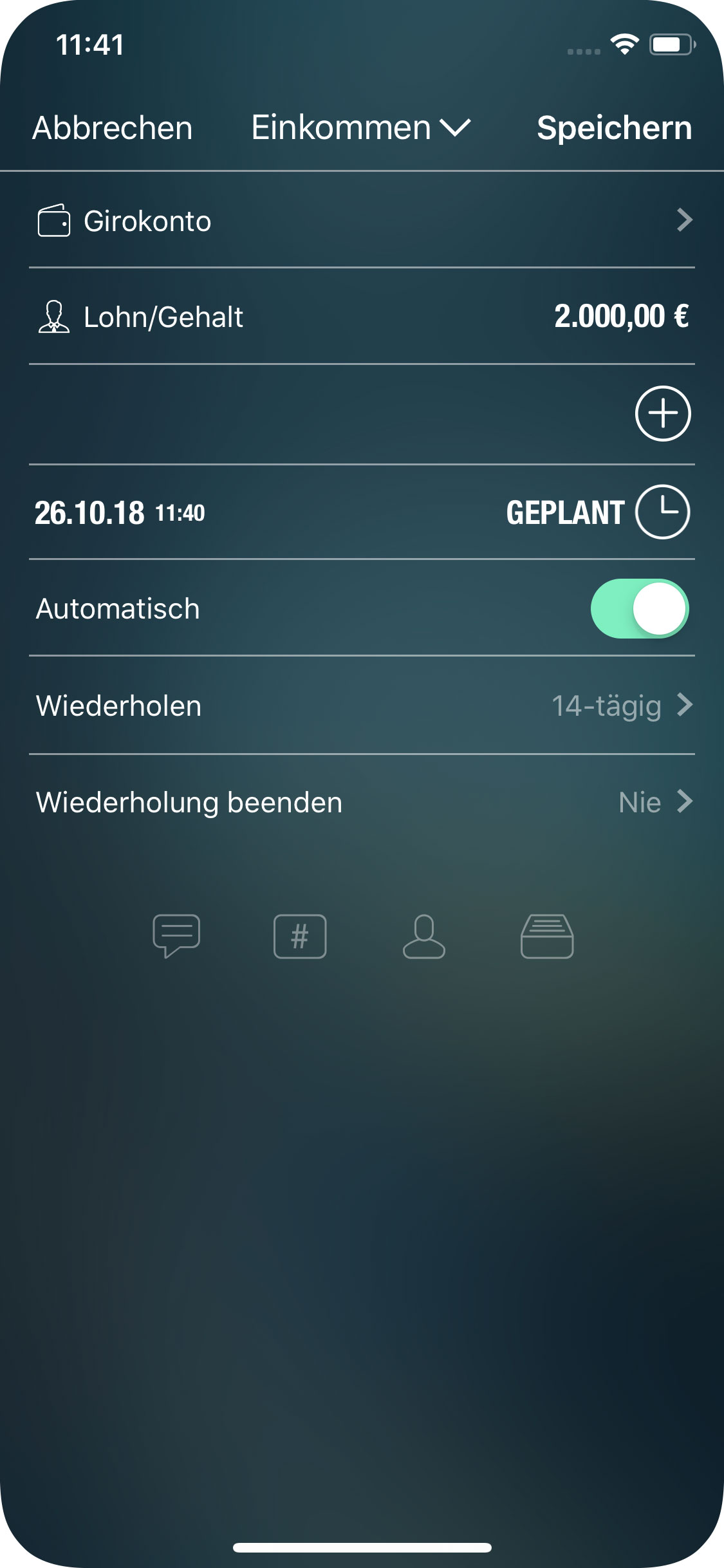 Money Pro - Geplante und wiederkehrende Transaktionen - iPhone