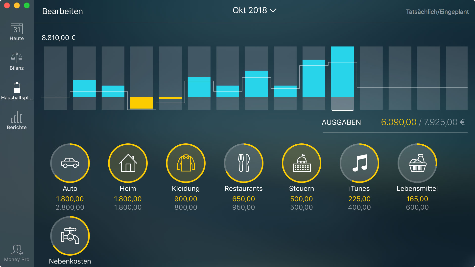 Money Pro - Haushalt überwachen (Widget) - Mac