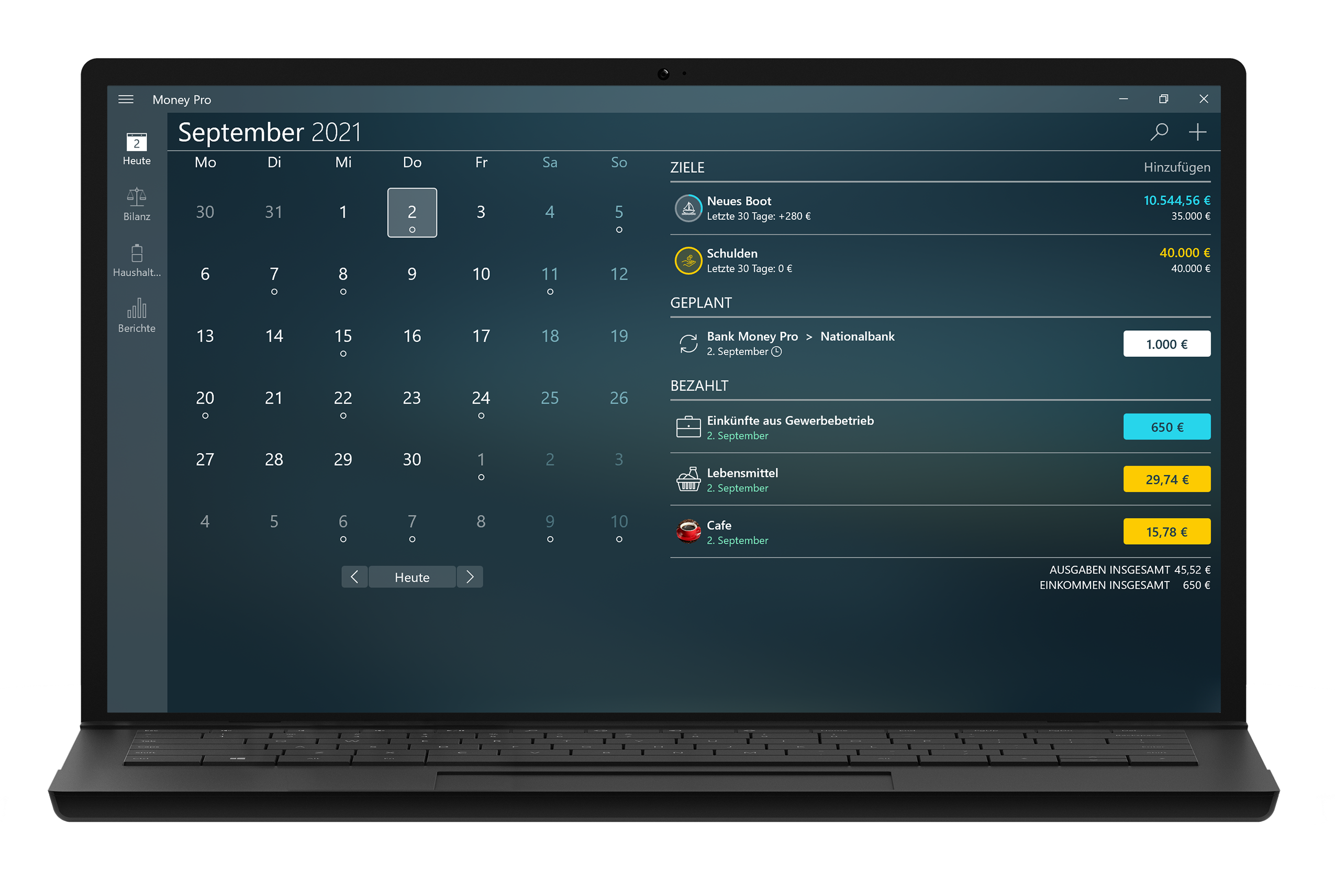 Money Pro - Kalender - Mac