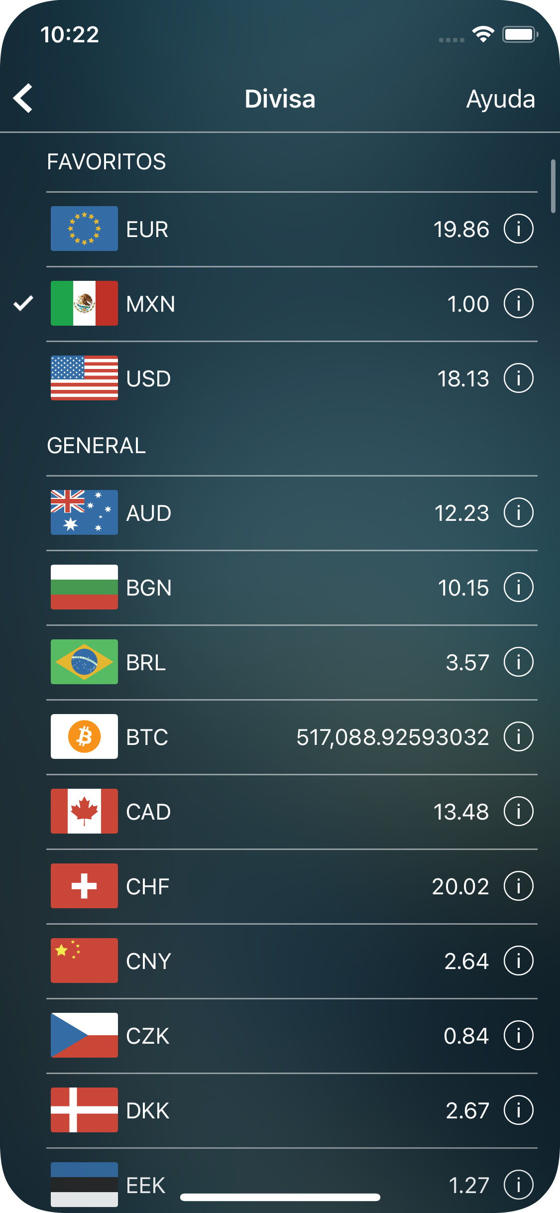 Money Pro - Convertidor de divisa - iPhone