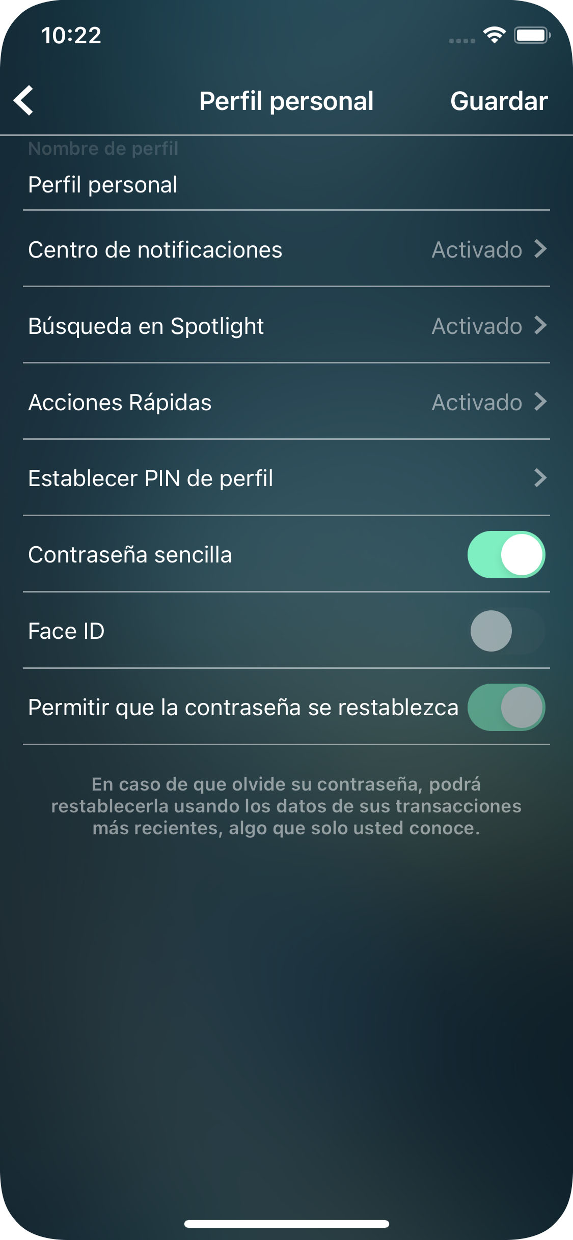Money Pro - Password de proteccion - iPhone