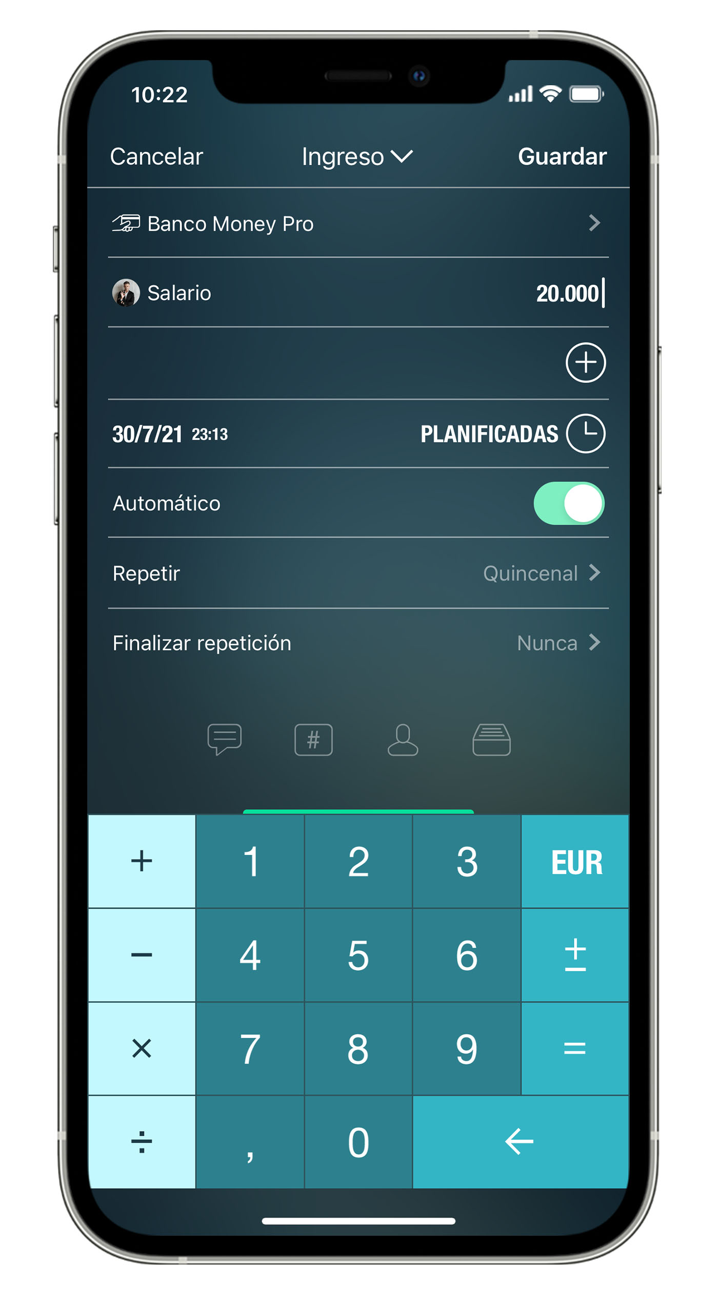 Money Pro - División de transacciones, Calculador y conversor de divisas, Buscar