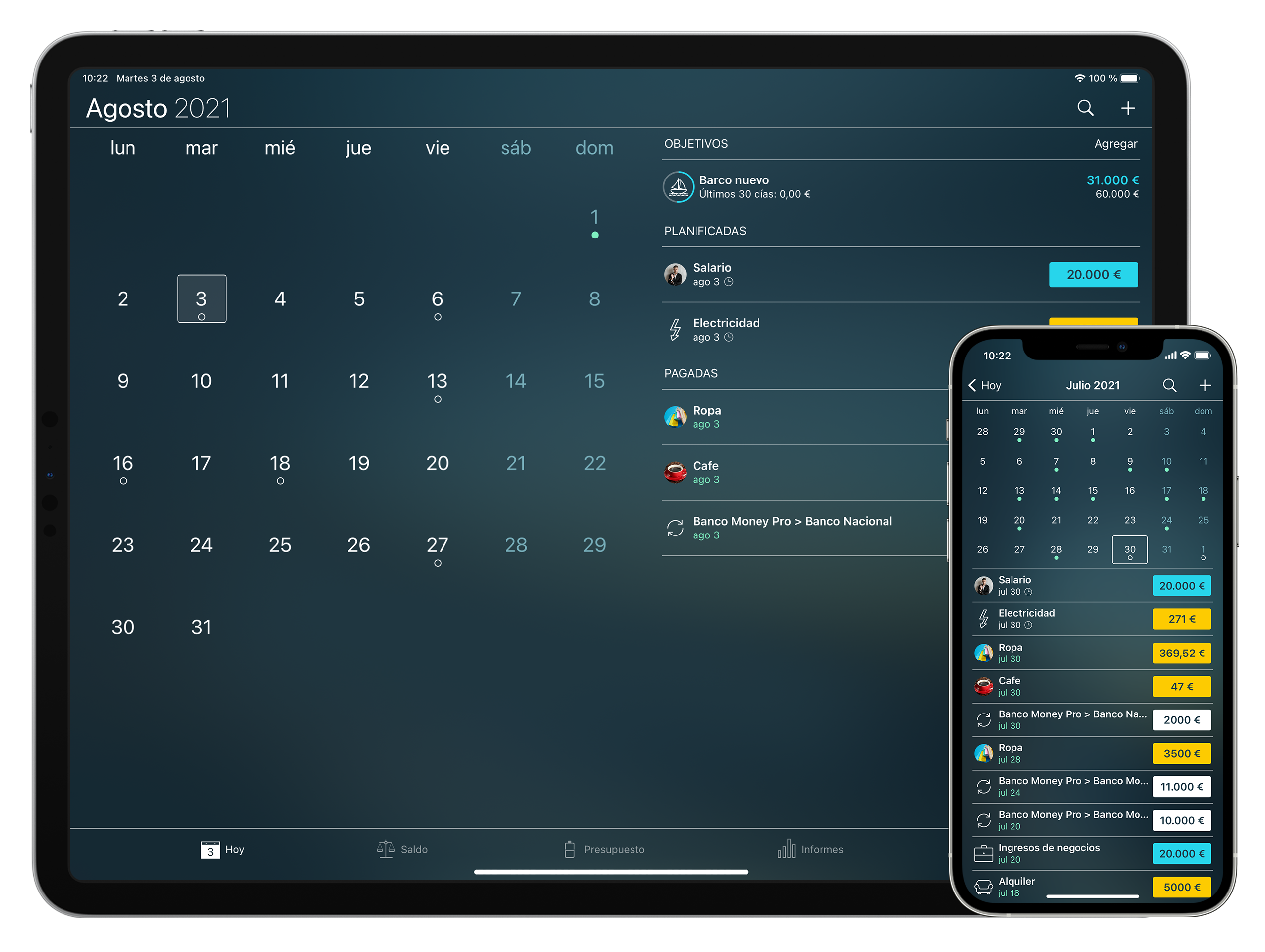 Money Pro - Calendario