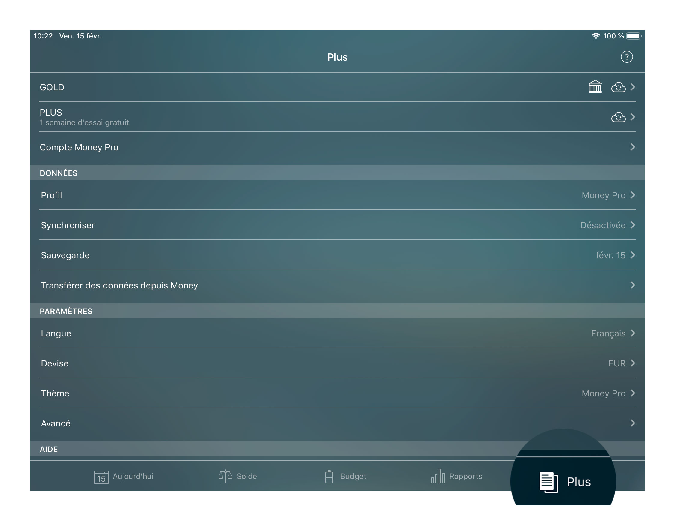 Money Pro - Plus (Sauvegarde, Profils, Synchronisation) - iPhone
