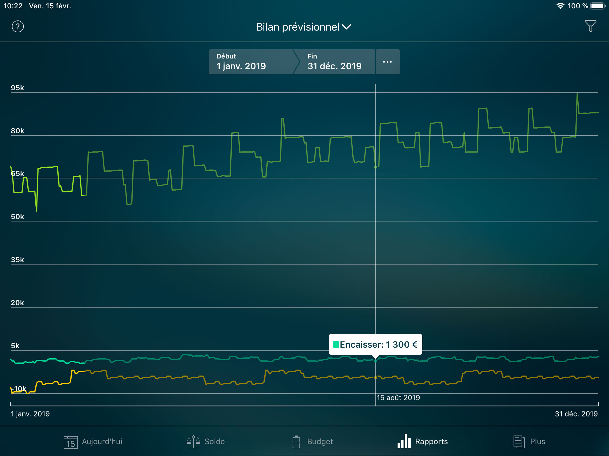 Money Pro - Rapport de Bilan prévisionnel - iPad