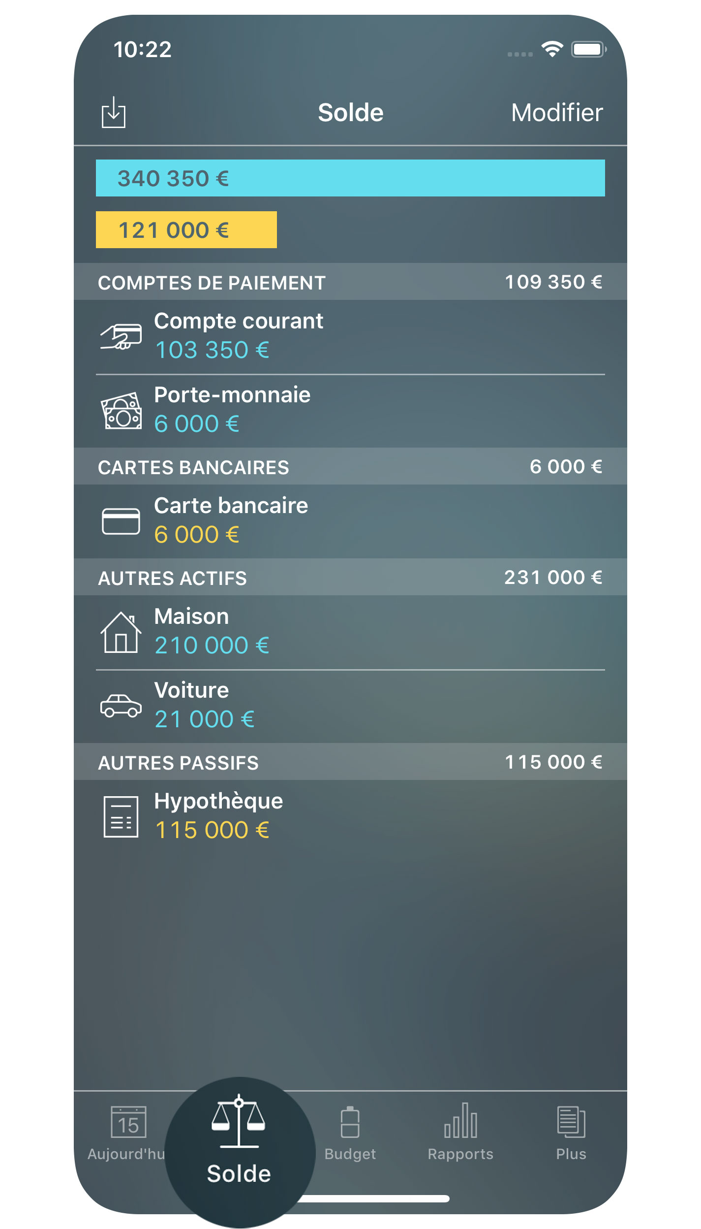 Money Pro - Comptes - iPhone