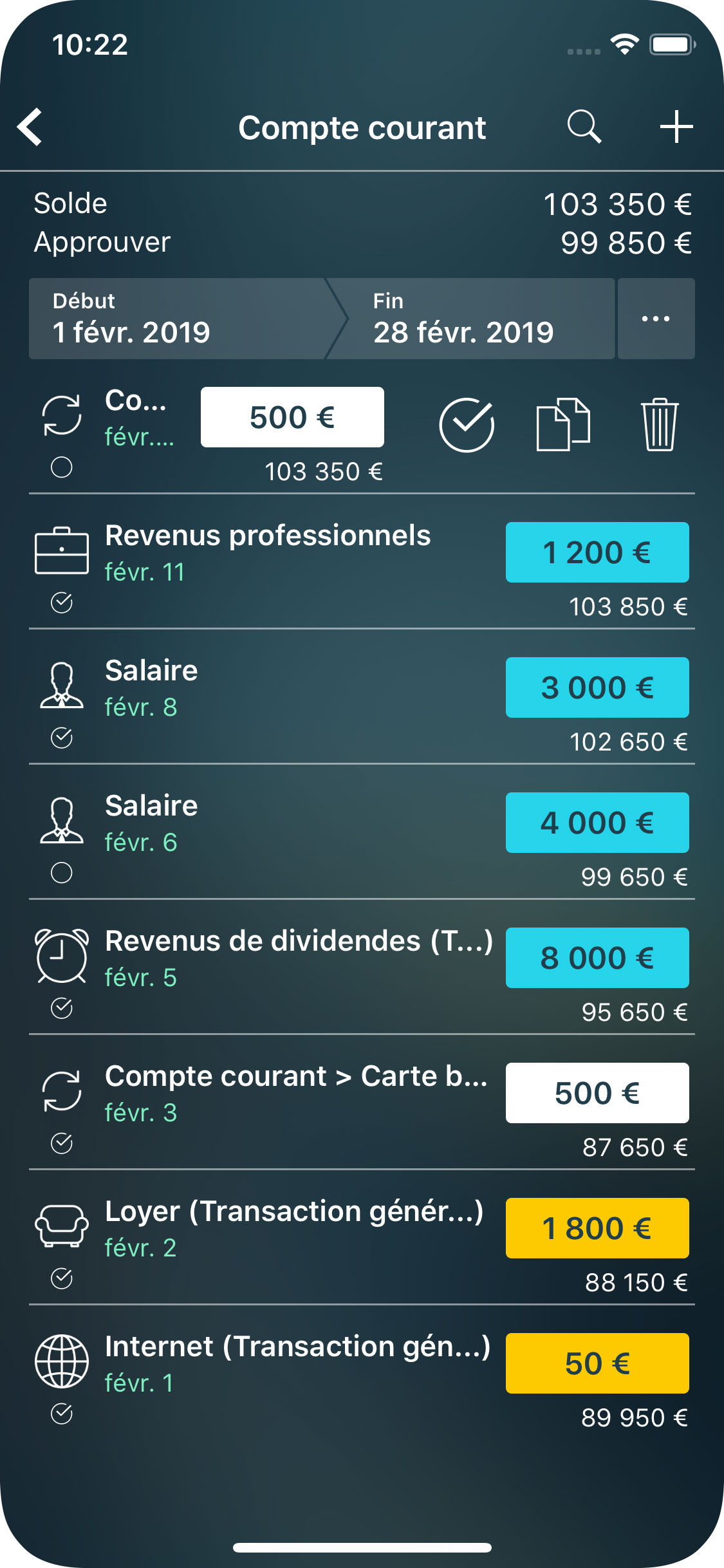 Money Pro - Rapprochement de compte bancaire - iPhone