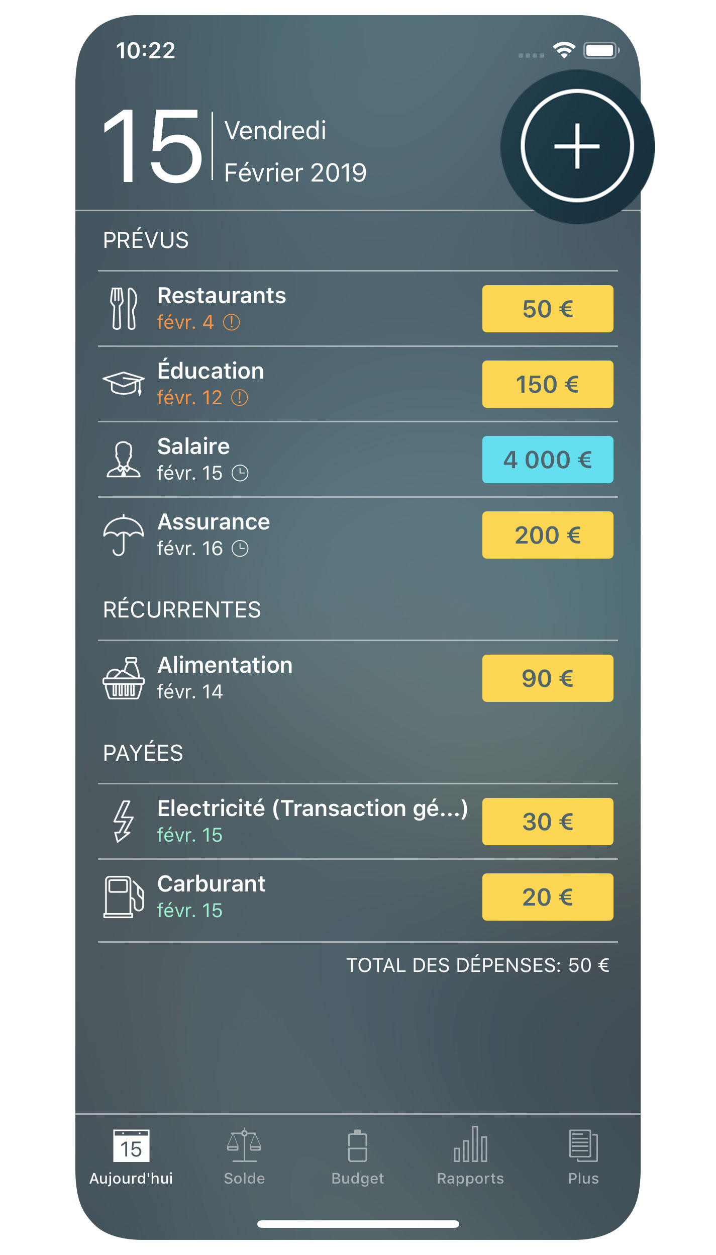 Money Pro - Créer une transaction - iPhone