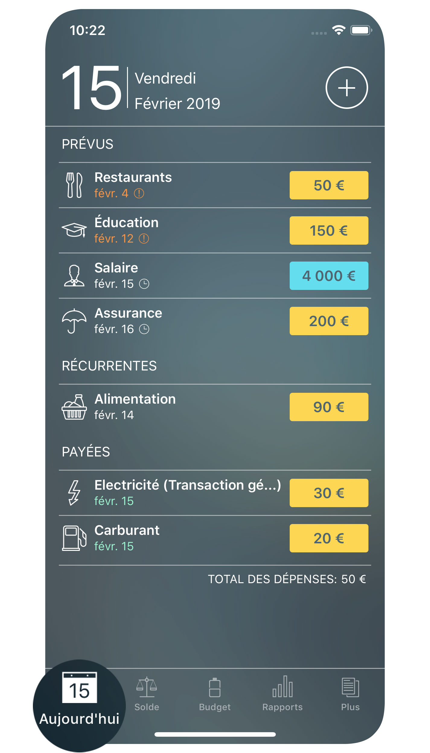 Money Pro - Dépenses - iPhone