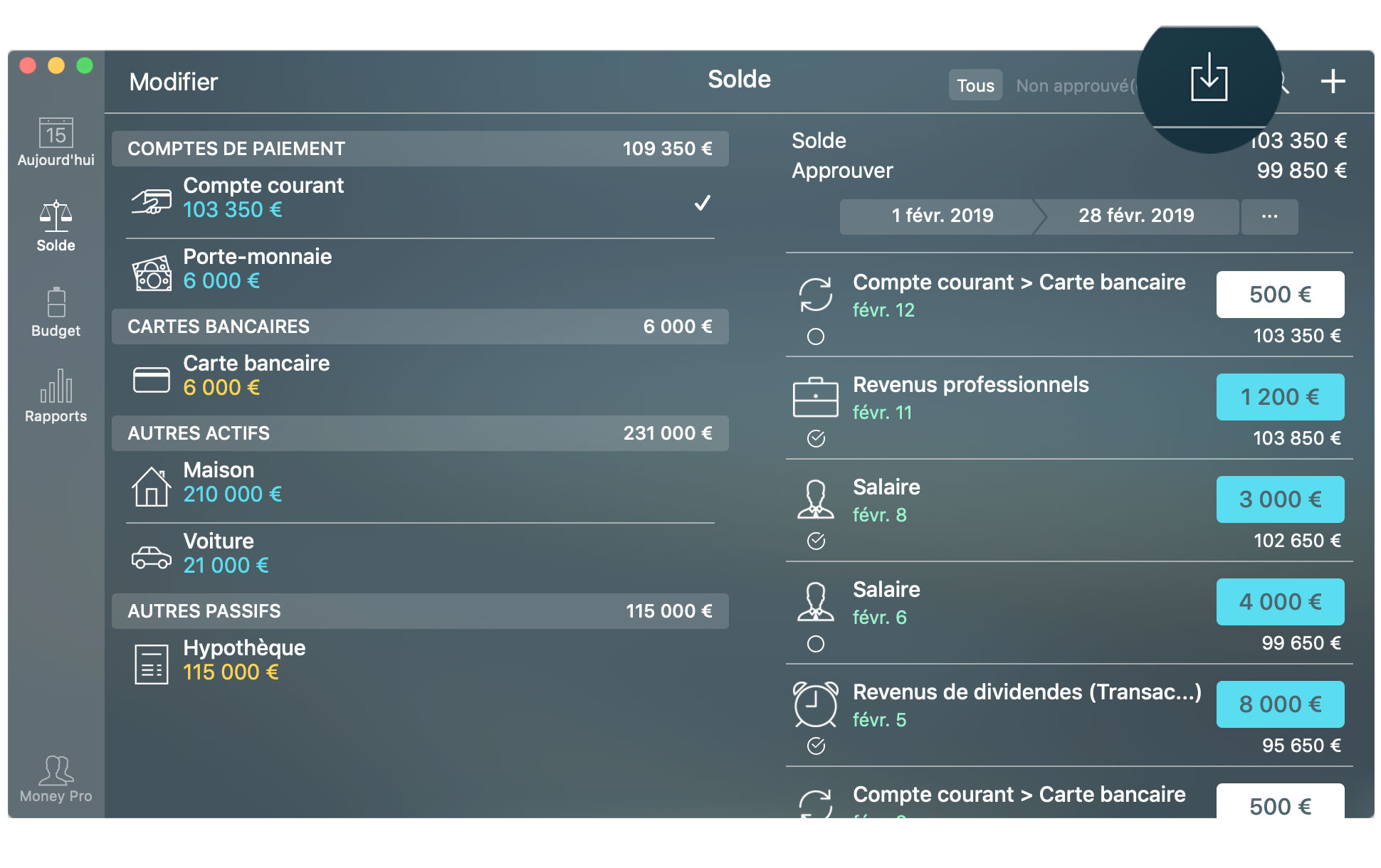 Money Pro - Importer des fichiers OFX et CSV - Mac