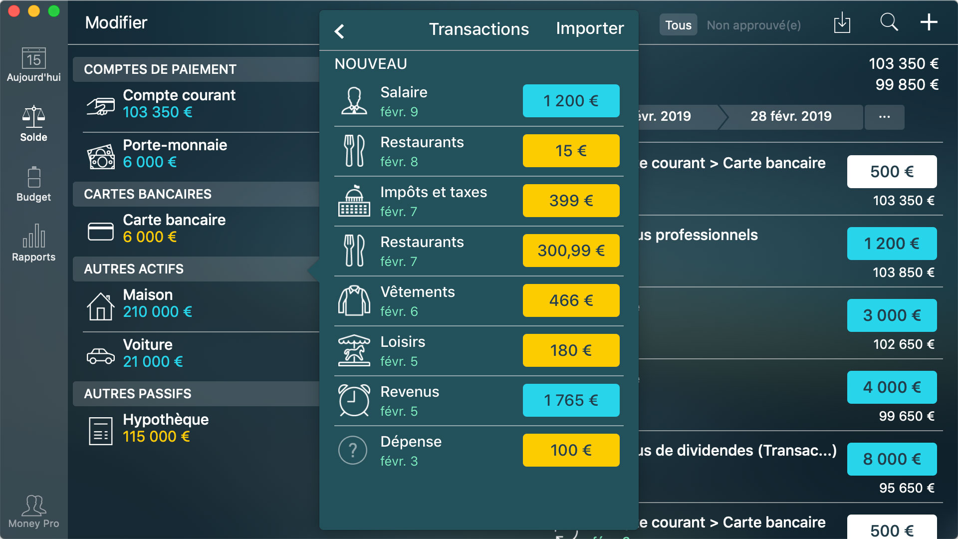 Money Pro - Importer des fichiers OFX et CSV - Mac