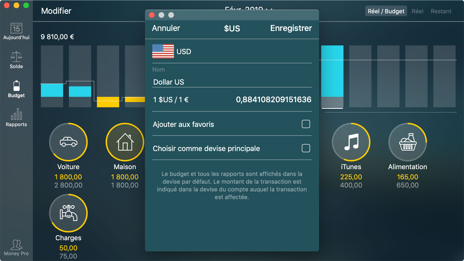 Money Pro - Convertisseur de devises - Mac