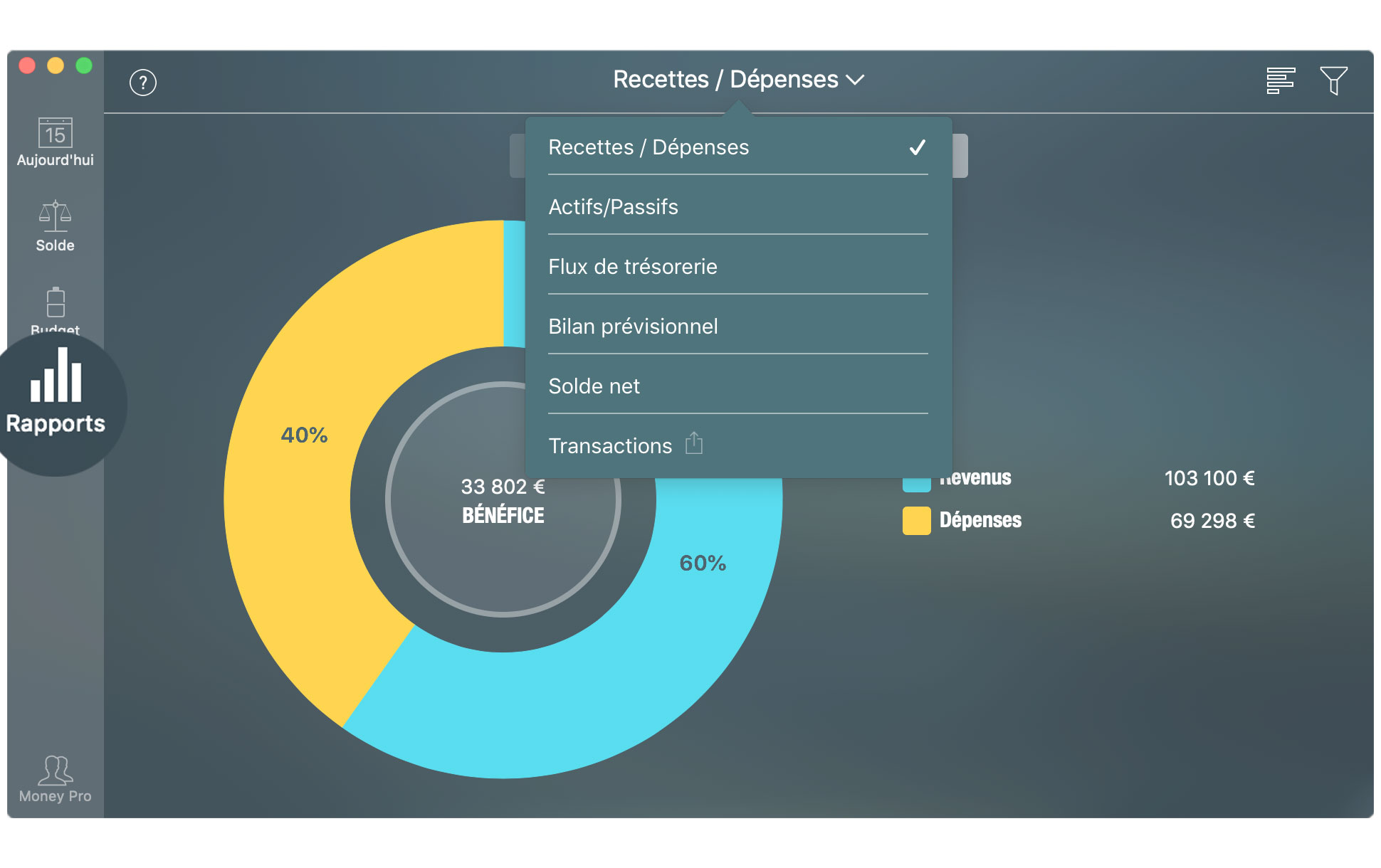 Money Pro - Rapports - Mac