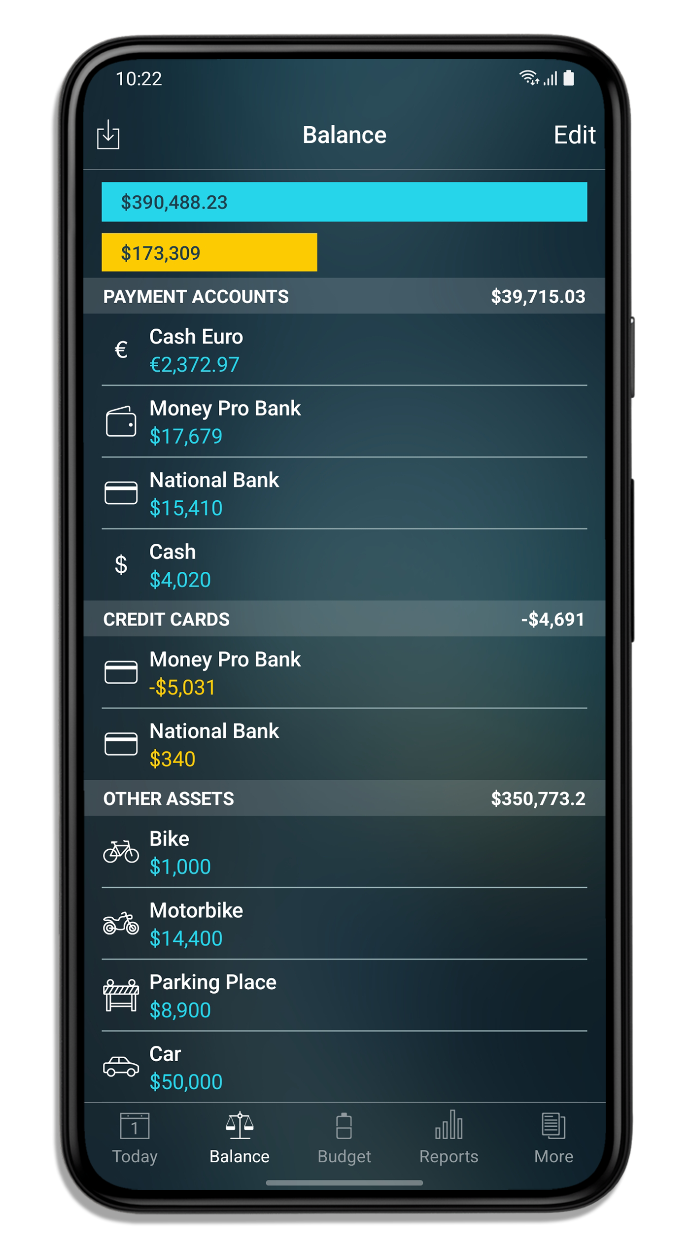 balance my checkbook data android