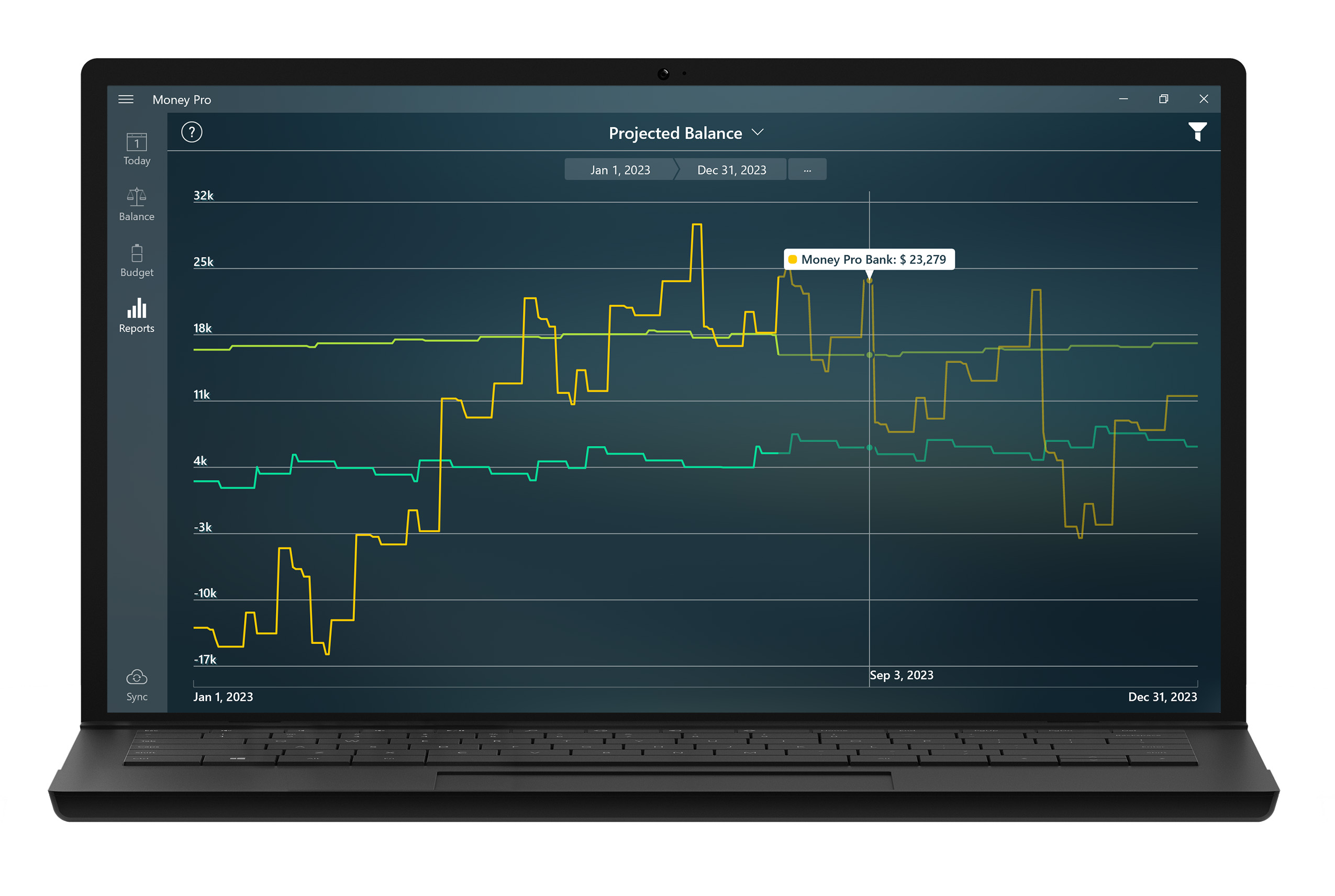 Money Pro - Detailed reports