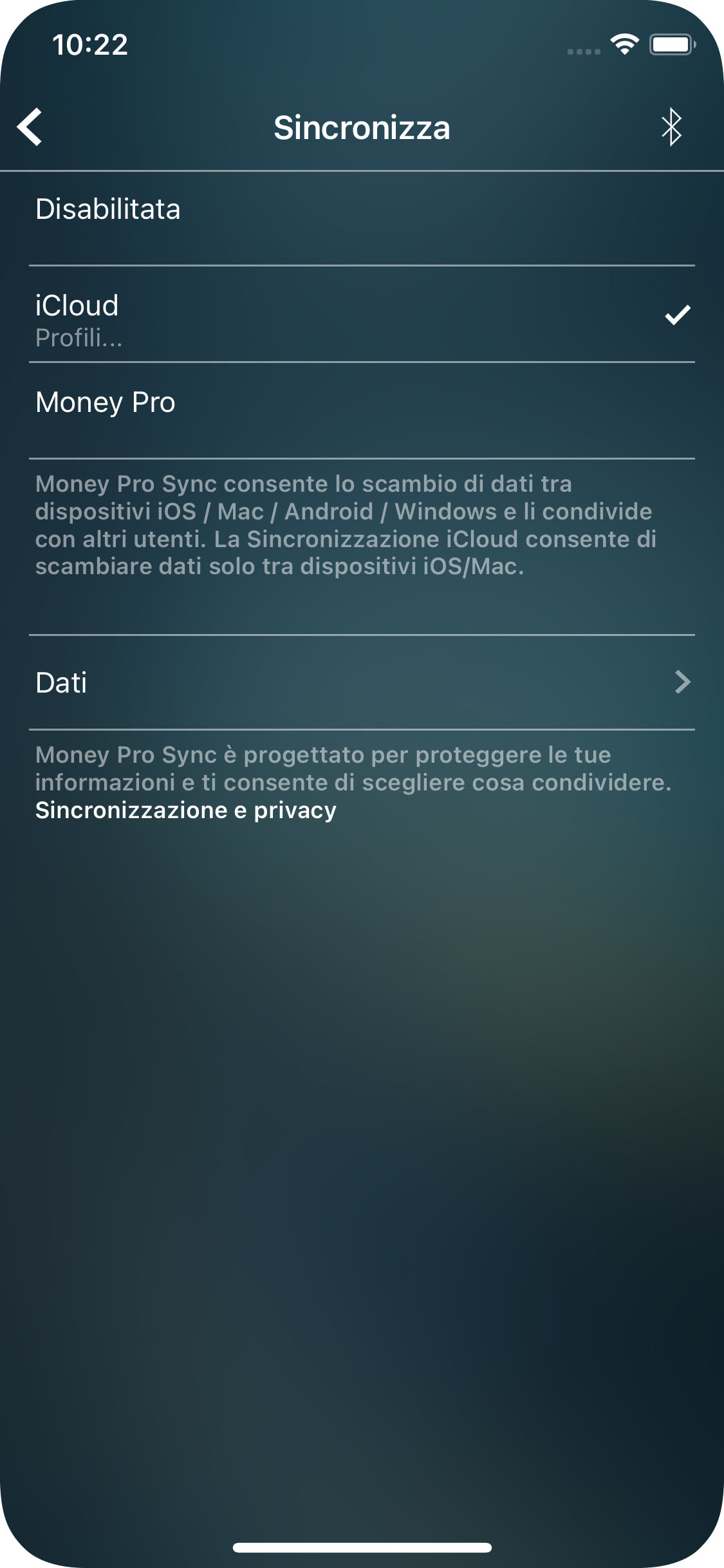 Money Pro - Sincronizzazione iCloud (iOS, Mac) - iPhone