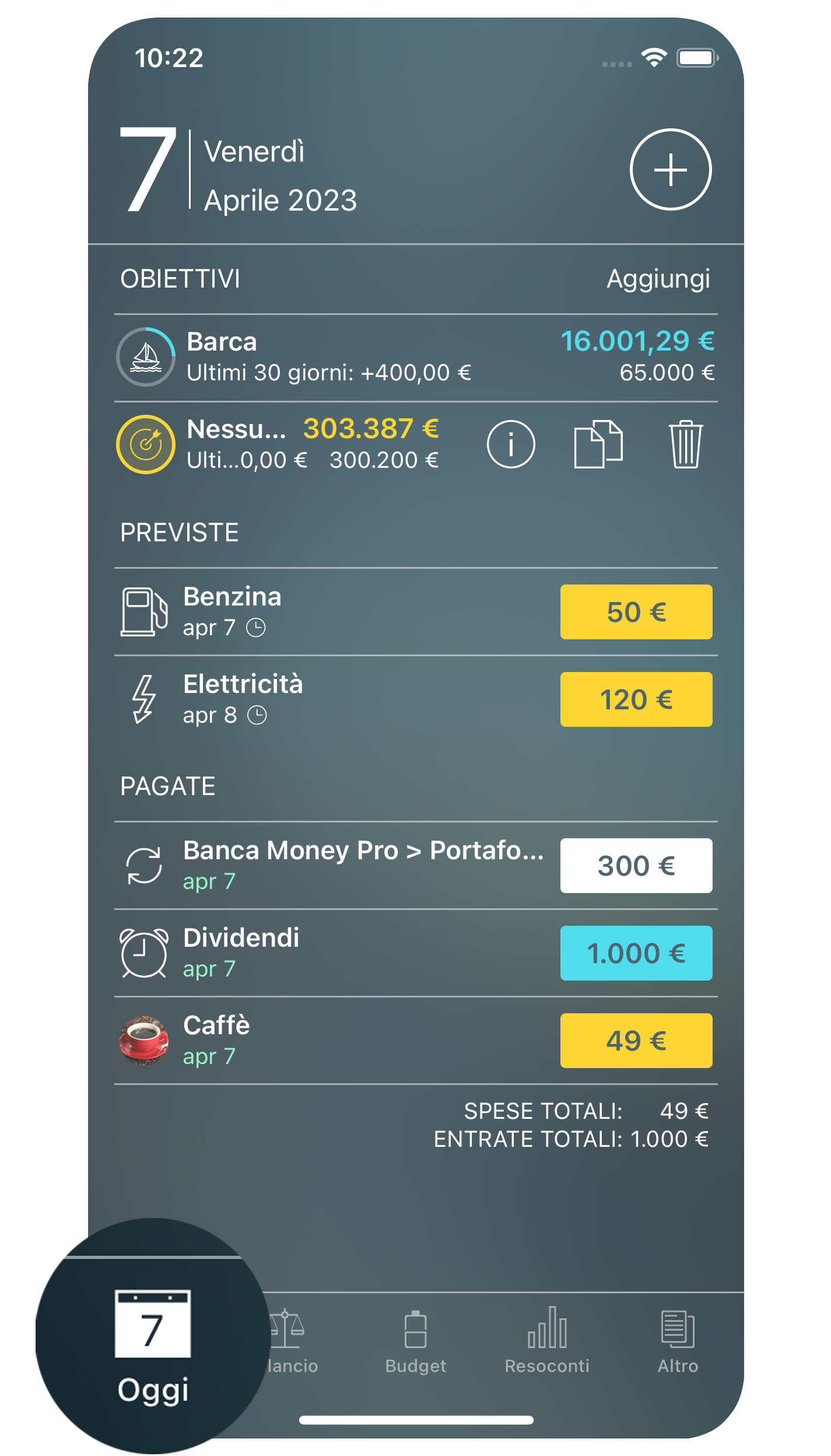 Money Pro - Addebiti - iPhone