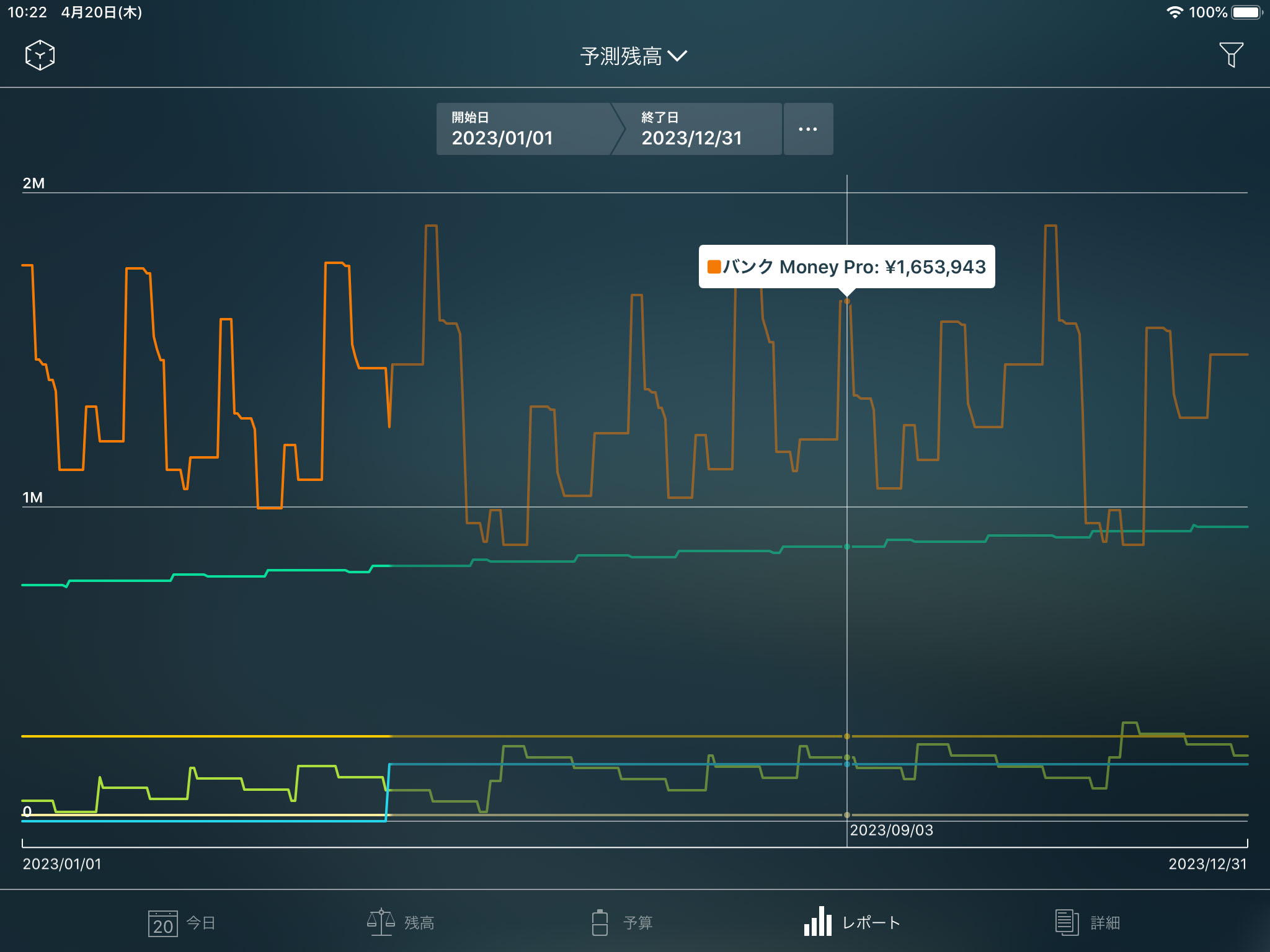 Money Pro - 予測残高レポート - iPad