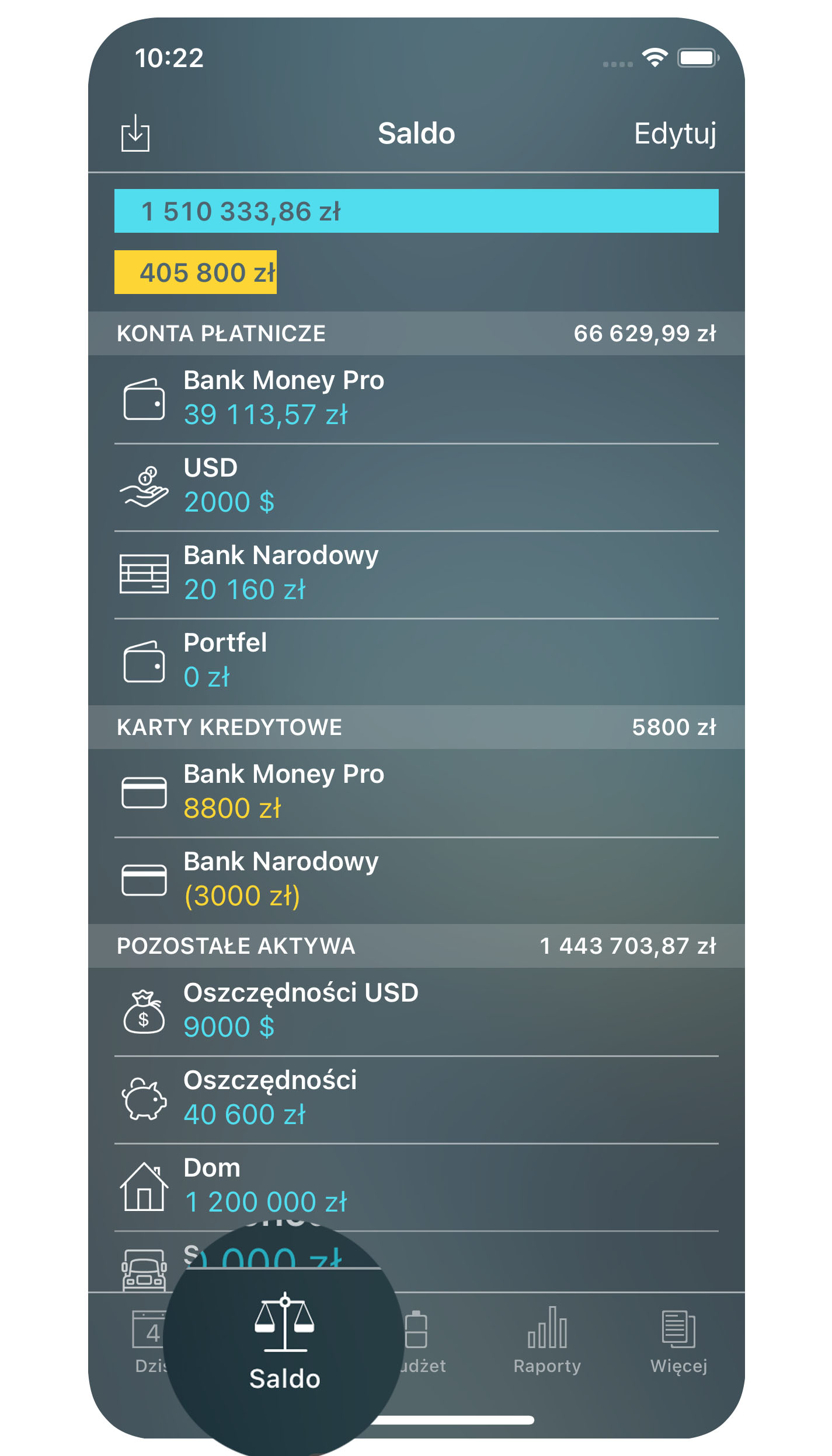 Money Pro - Konta - iPhone
