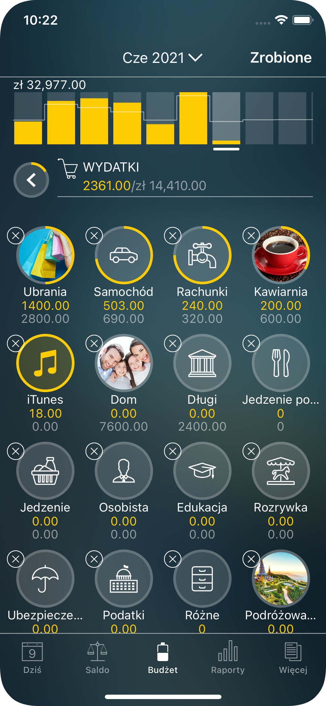 Money Pro - Założenie budżetu - iPhone