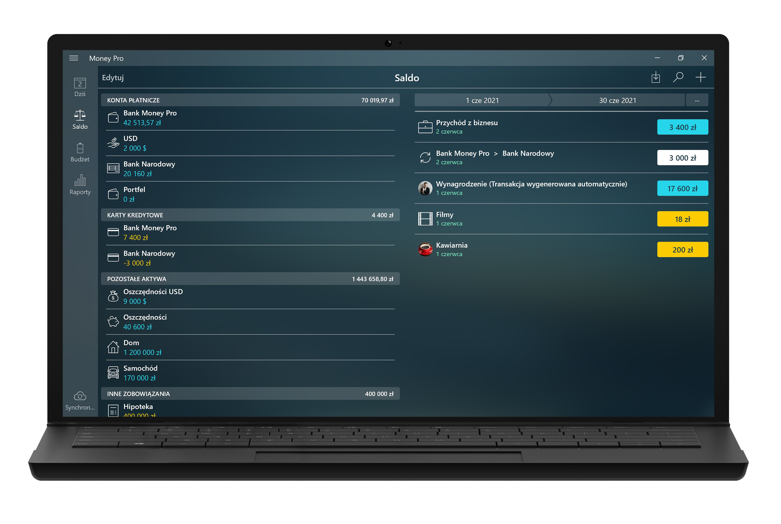 Money Pro for Mac - Książeczka czekowa