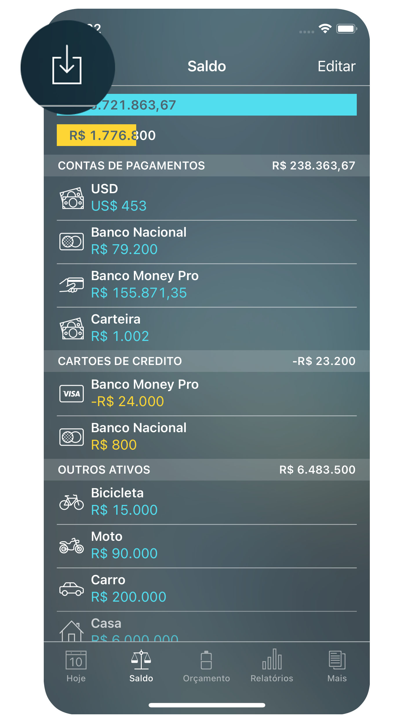 Money Pro - Importação de OFX e CSV - iPhone