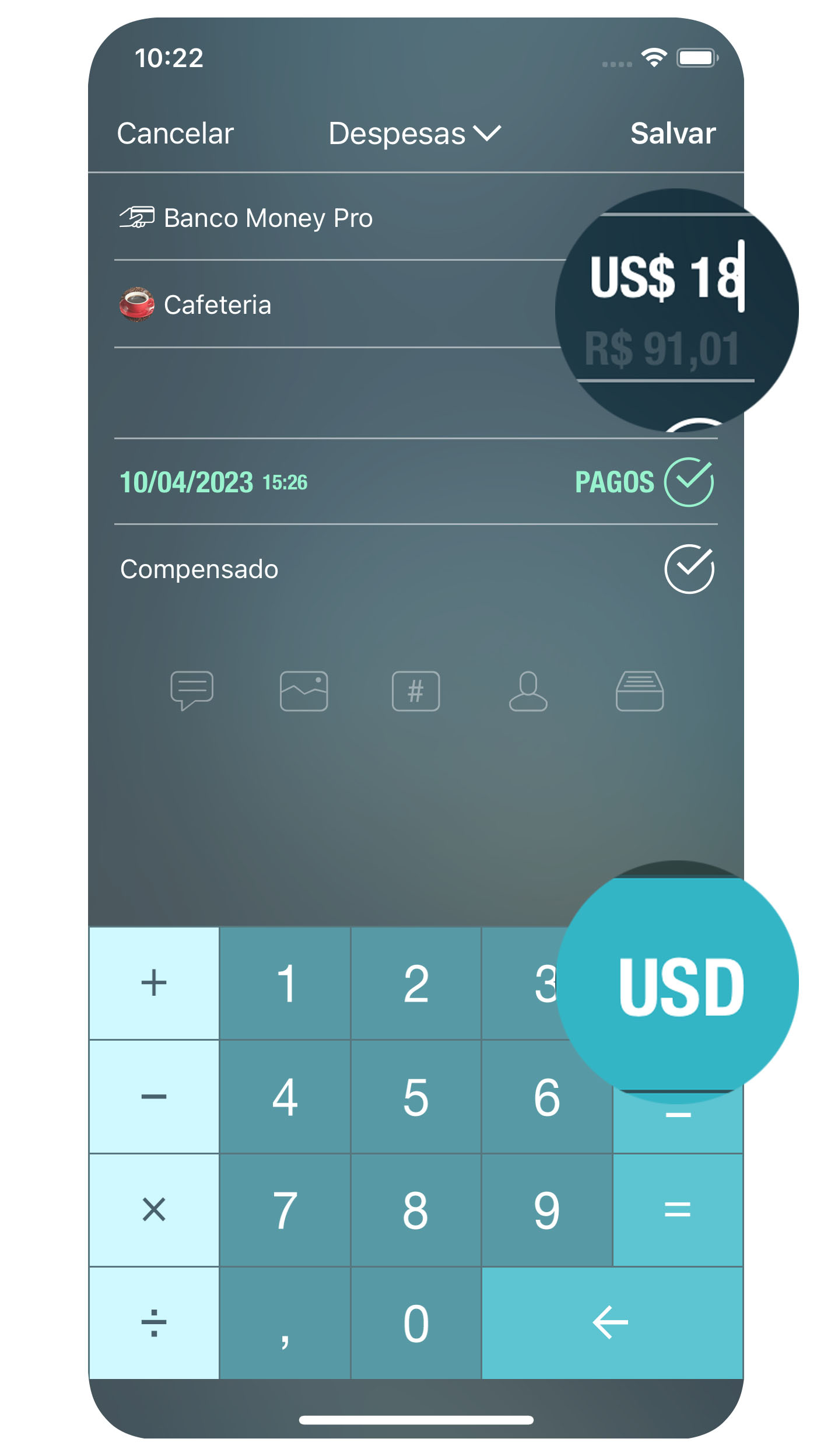 Money Pro - Conversor de moeda - iPhone
