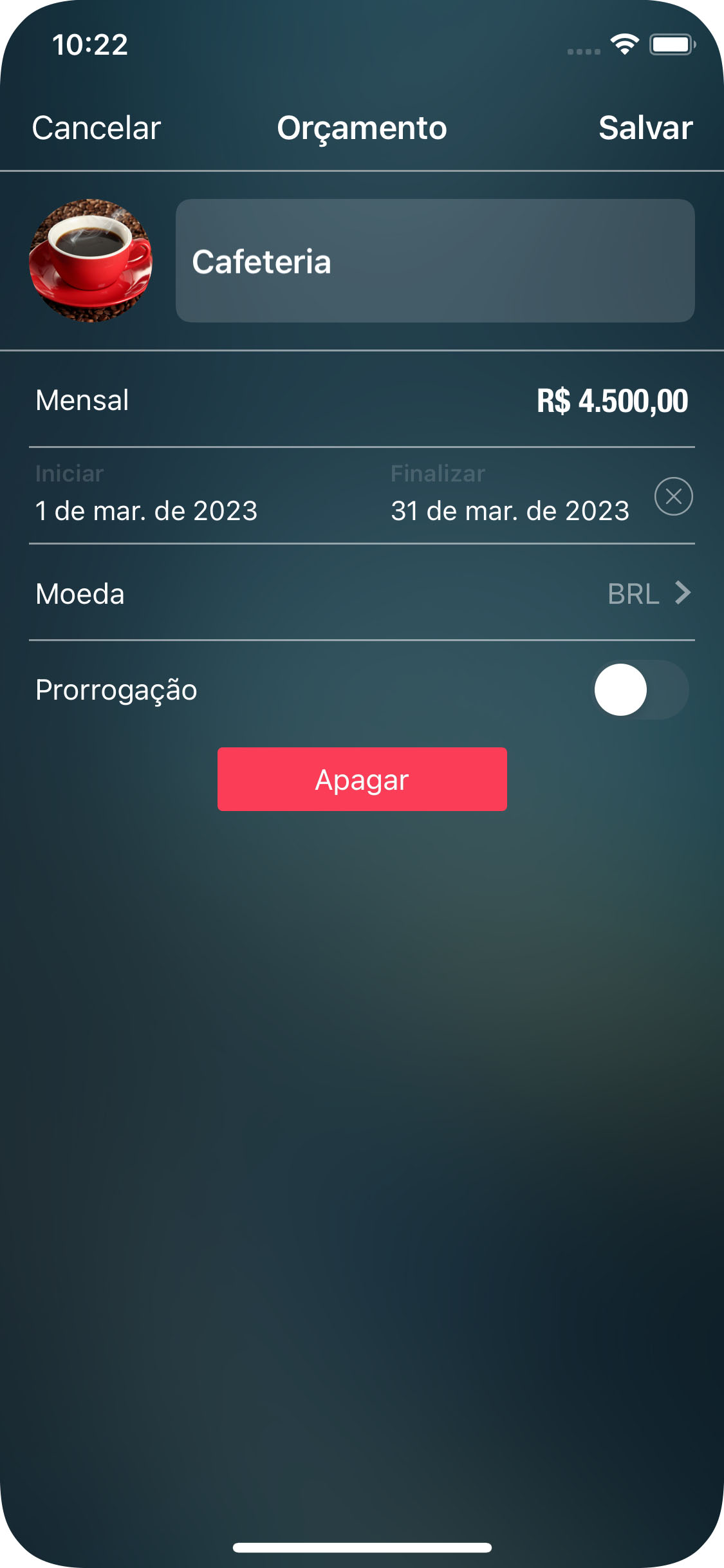 Money Pro - Como configurar um orçamento - iPhone