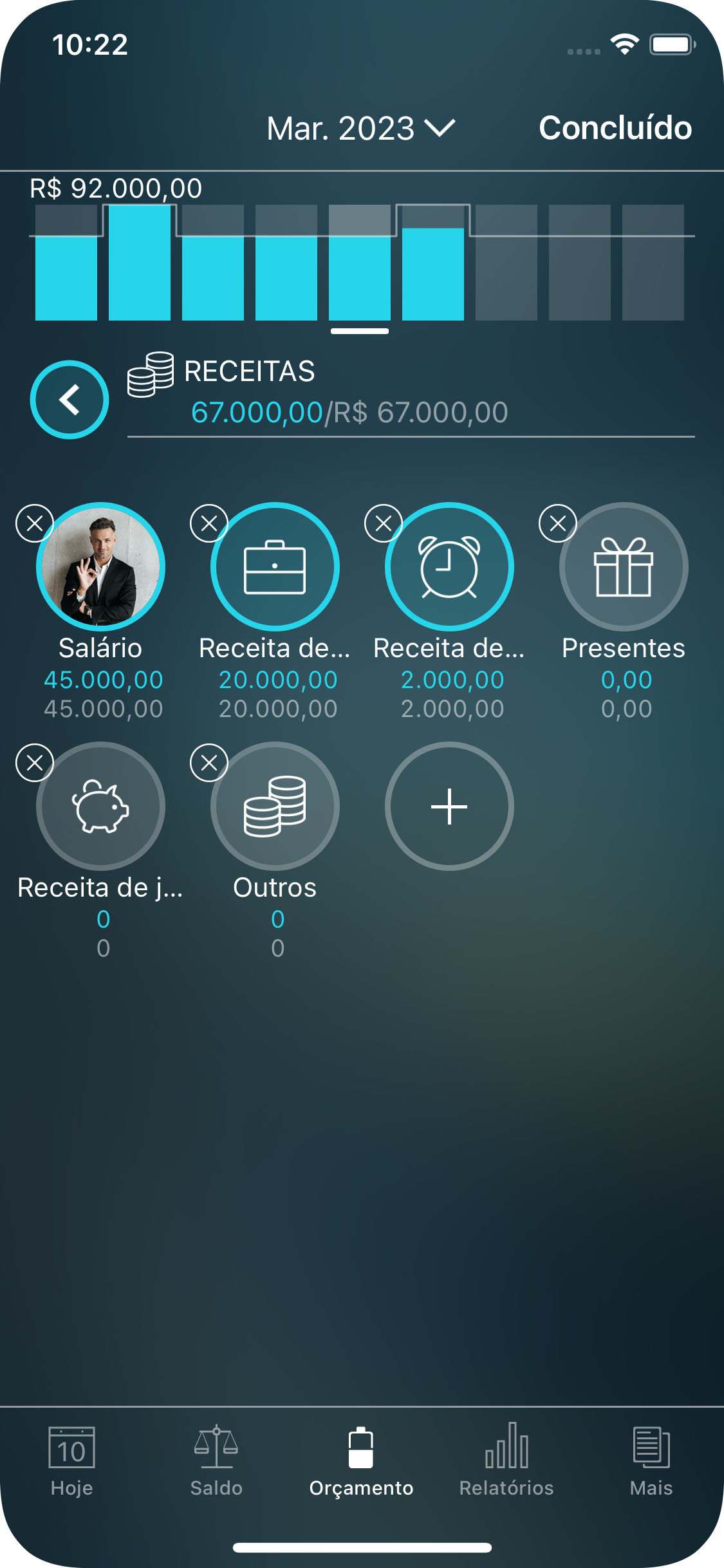 Money Pro - Como configurar um orçamento - iPhone