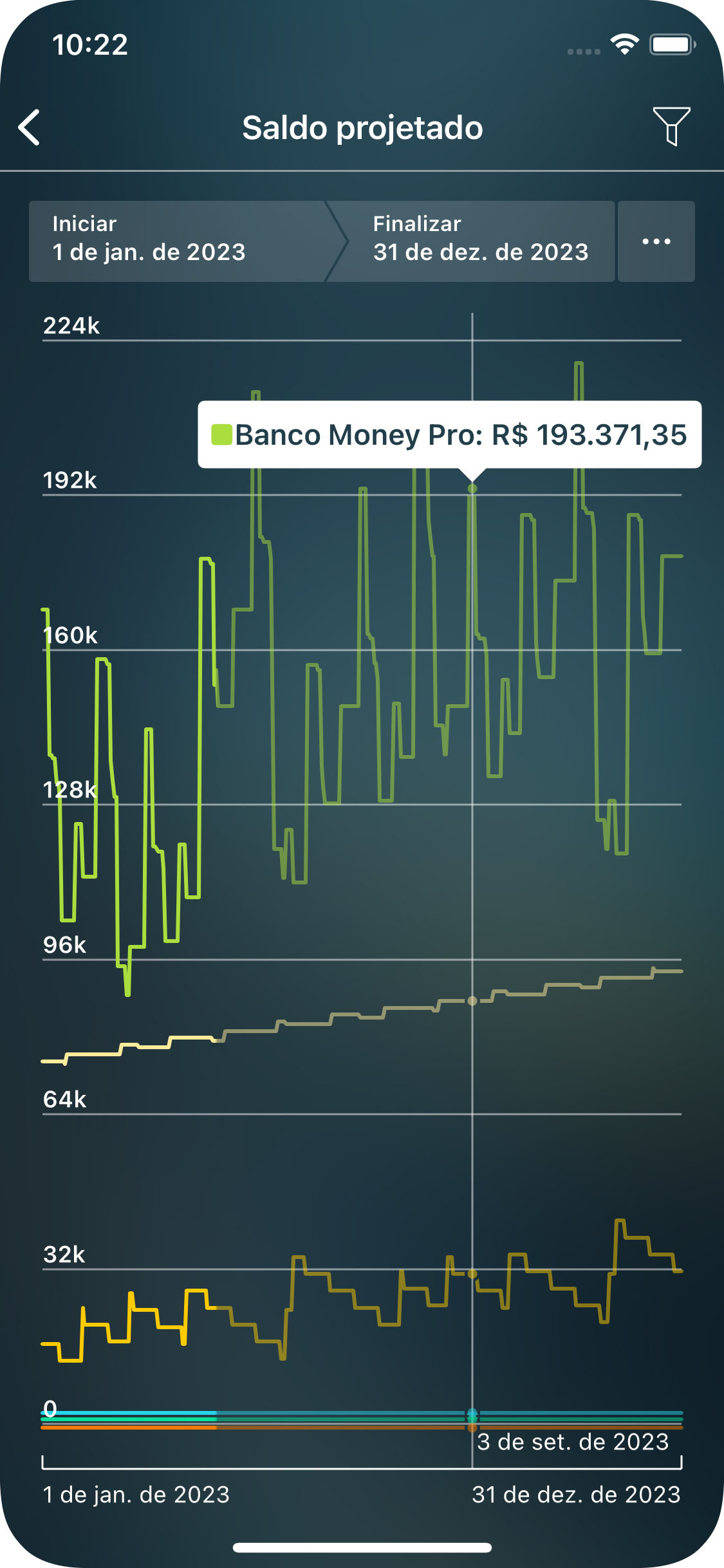 Money Pro - Relatório de Saldo projetado - iPhone