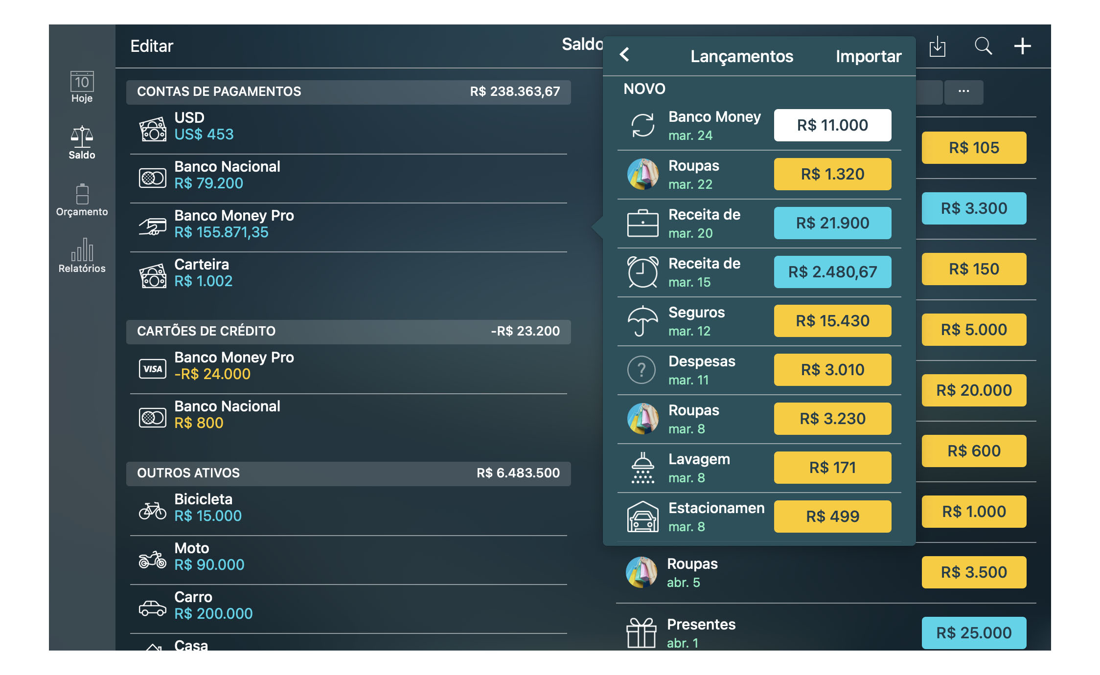 Money Pro - Importação de OFX e CSV - Mac