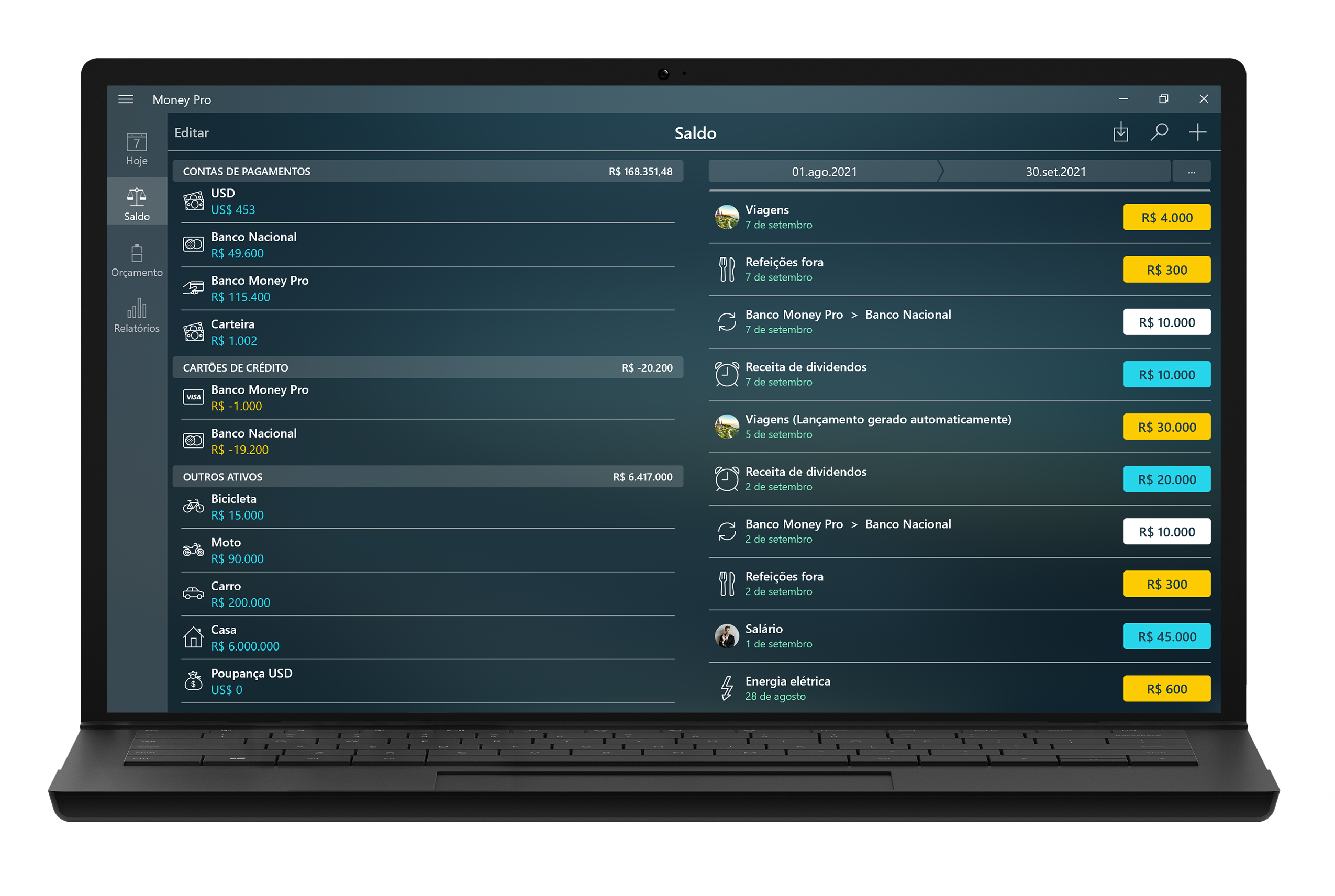 Money Pro for Mac - Cadastro de talão de cheques