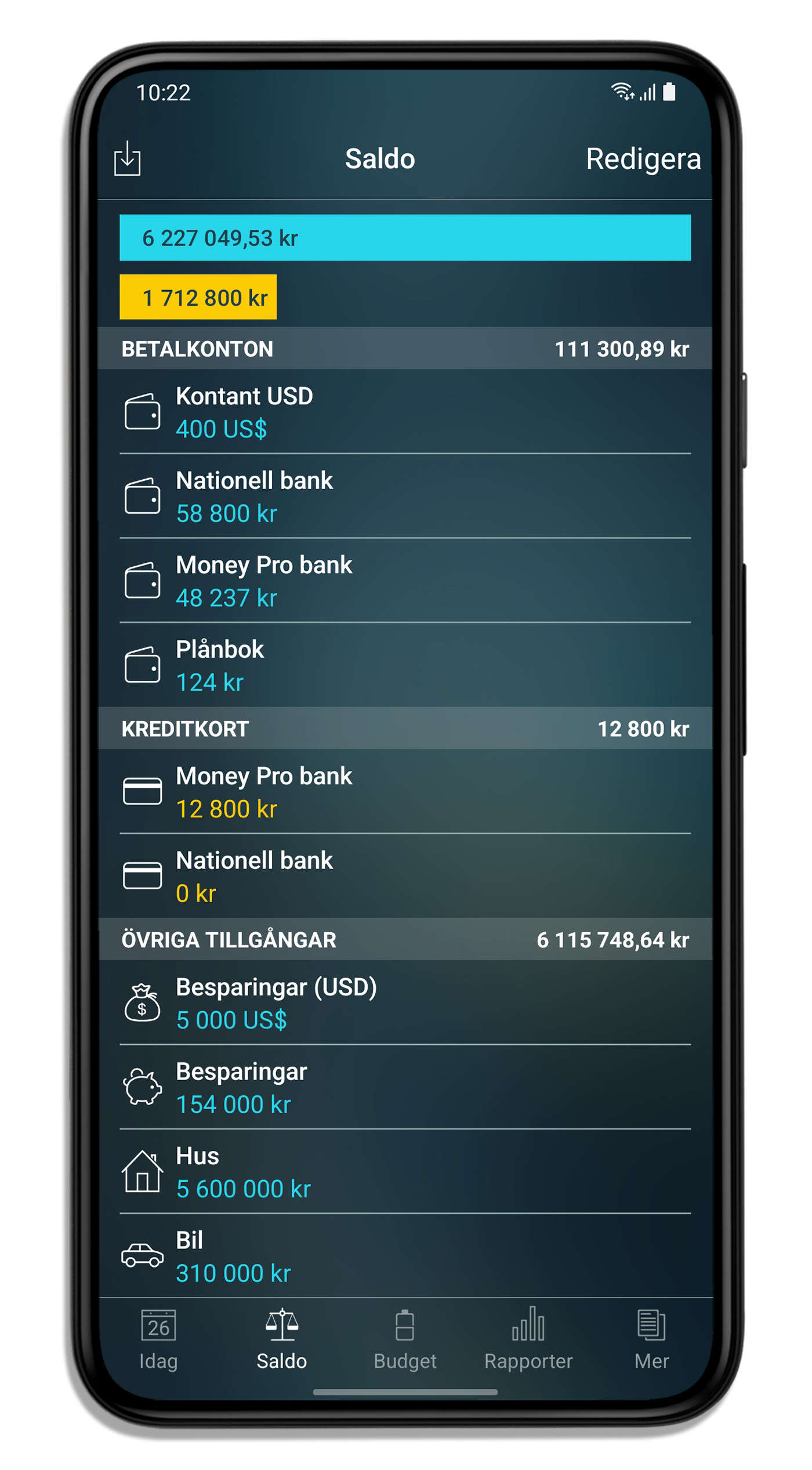 Money Pro for iPhone and iPad - Kontohanterare